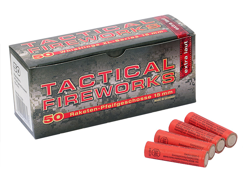 Pyro Umarex Tactical Fireworks Pfeifpatronen extra laut 50 Stück (P18)