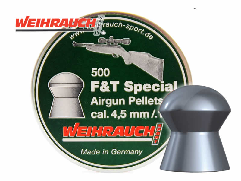 Rundkopf Diabolos Weihrauch Field Target Spezial Kaliber 4,5 mm 0,56 g glatt 500 Stück