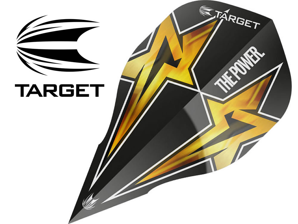 Elkadart Target Flights Power Star Black Edge Form 3 Stück