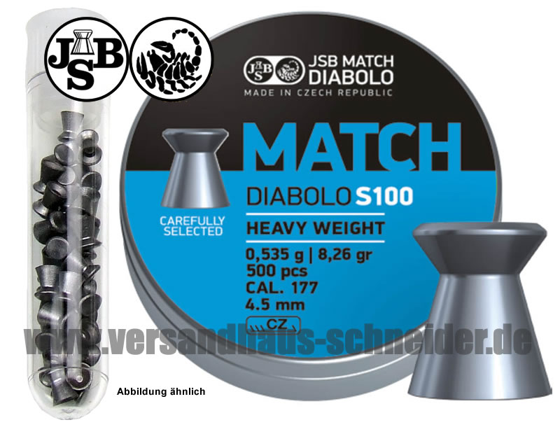 Testpack JSB Match S100 Diabolo Kal. 4,49 mm 40 Stück