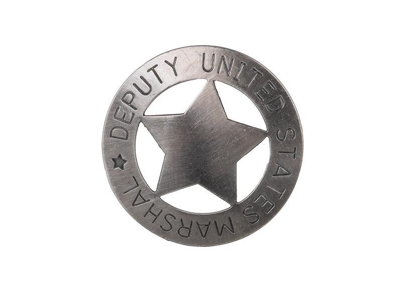 Sheriff Stern Deputy United States Marshal Metall Maße 5,9 cm silber