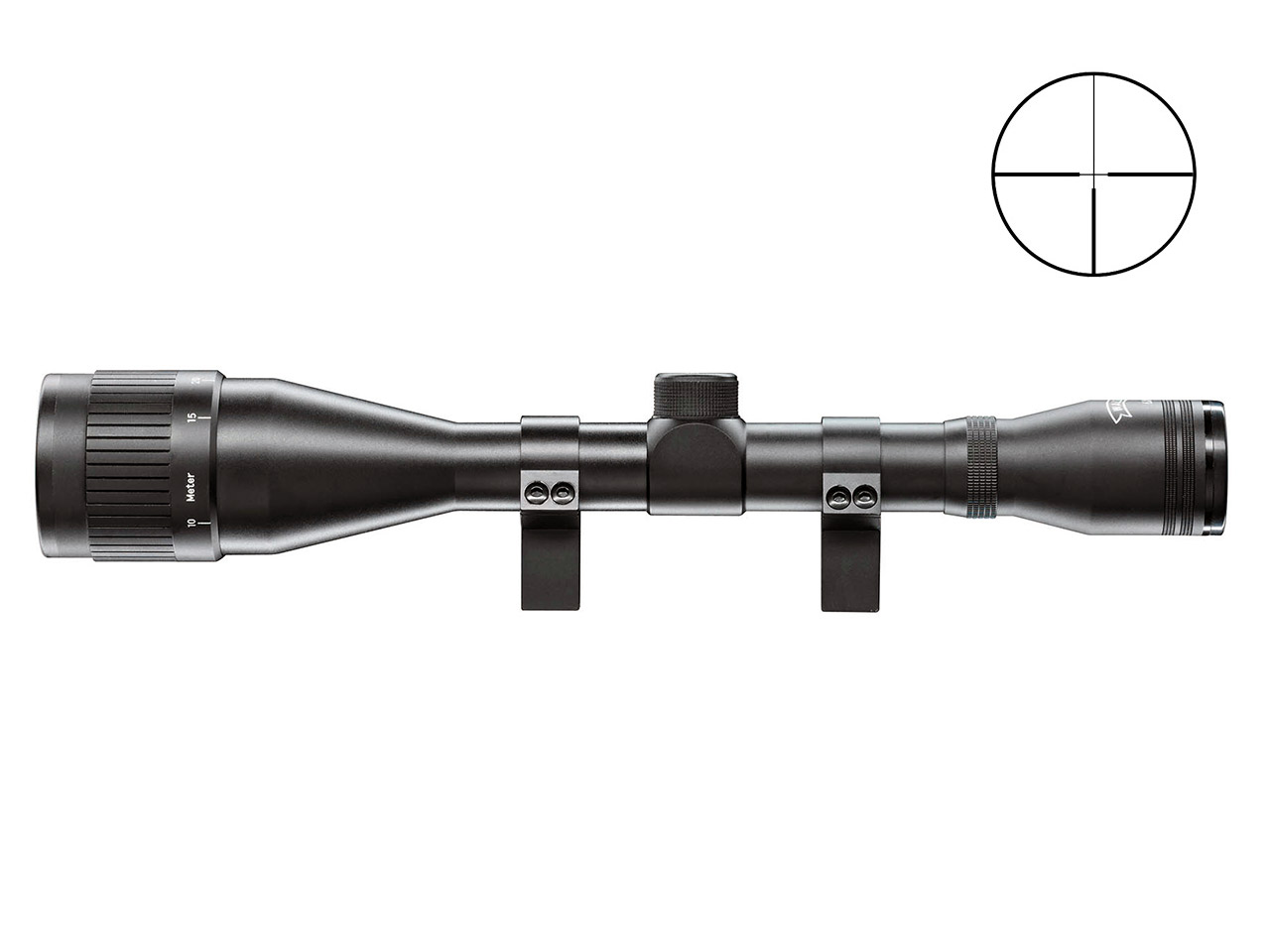 Zielfernrohr Walther 6x42 Absehen 4 Parallaxeverstellung am Objektiv 1 Zoll Tubus inklusive Ringmontagen für 11 mm Prismenschienen