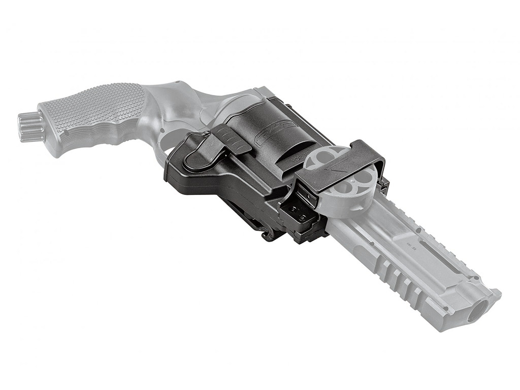 Schnellziehholster Paddel Holster Gürtelholster für CO2 Markierer Home Defense Revolver Umarex T4E HDR 68 Kaliber .68