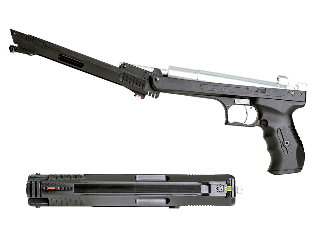 Vorkompressions Luftpistole Weihrauch HW 40 PCA Kaliber 4,5 mm (P18) <b>+ Diabolos Zielscheiben Koffer</b>