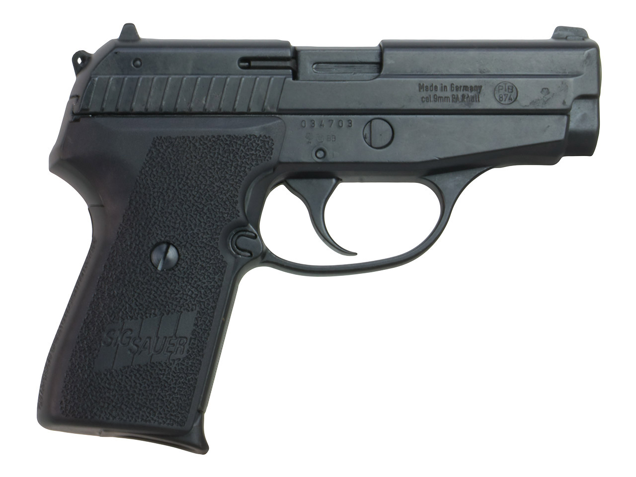 Schreckschuss Pistole Sig Sauer P239 brüniert Kaliber 9 mm P.A.K. (P18) <b>+ 25 Schuss</b>