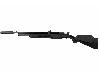 Pressluftgewehr Diana Stormrider Black schwarzer Kunststoffschaft mit Regulator 7 Schuss Magazin Schalldämpfer Kaliber 5,5 mm (P18)
