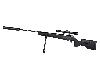 Knicklauf Luftgewehr airmaX SR1250S Kunststoffschaft inklusive Zweibein Zielfernrohr 4x32 Schalldämpfer Kaliber 4,5 mm (P18)