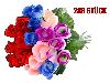 Schießbudenblumen farblich gemischte Rosen Länge 23 cm 288 Stück
