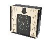 Kugelfangkasten mit Federplatte für Pistolenscheiben 17 x17 cm