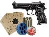 CO2 Pistole Beretta M 92 FS schwarz Kunststoffgriffschalen Kaliber 4,5 mm (P18)<b>+ Diabolos Zielscheiben CO 2 Kapsel Speedloader</b>