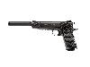 CO2 Pistole Colt Government M45 CQBP Blowback Kaliber 4,5 mm BB  (P18)<b>+ Schalldämpfer Adapter</b>