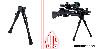 Universal- Zweibein UTG New Gen High-pro Shooters Bipod, 22 mm Weaver- / Picatinny-Montage, verstellbare Höhe