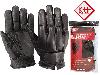 Quarzsand-Handschuhe DEFENDER PLUS, Rindsleder schwarz, Kevlar, Größe M