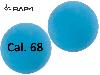 Gummikugeln Rubberballs RAP4 Kaliber .68 blau 100 Stück