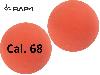 Gummikugeln Rubberballs RAP4 Kaliber .68 orange 100 Stück