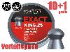 10+1 GRATIS x 350 Stück JSB Field Target Diabolo EXACT KING, Kal. 6,35 mm, 1,645 g