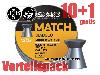 Vorteilspack 10+1 Flachkopf Diabolos JSB Match Middle Kaliber 4,52 mm 0,52 g glatt 11 x 500 Stück