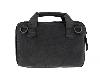 Pistolentasche Transporttasche 30 x 19 cm abschließbar Polyester Zusatztasche mit 5 Gummizüge schwarz