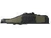 Gewehrfutteral Gewehrtasche 120 x 22 cm abschließbar Polyester verstärkte Gummi-Einsätze grün schwarz