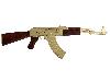 Denix Deko Sturmgewehr Kalashnikov AK 47 Gold Edition, Russland 1947, Länge 87 cm