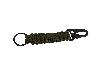 Schlüsselanhänger Parachute Cord mit Schlüsselring und Karabinerhaken olivgrün handgefertigt