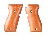 Holzgriffschalen für Schreckschuss-, Gas-, Signalpistole Weihrauch HW 94 glatt