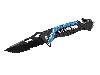 Rettungsmesser Smith & Wesson Stahl 8CR13MOV Klingenlänge 9 cm blaue Elemente (P18)