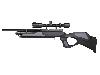 Pressluftgewehr Weihrauch HW 100 TK Carbine F.S.B. Black, schwarzer Synthetik-Lochschaft, Laufmantel, Kaliber 4,5 mm (P18)