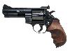 LEP Druckluft Revolver ME Bull Barrel Target 4 Zoll Combat Holzgriff brüniert Kaliber 5,5 mm (P18)