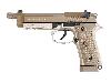 CO2 Pistole NxWerks NX 92 Elite Desert Blowback Vollmetall Kaliber 4,5 mm BB (P18)