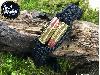 Realbullet Design Armband Bullet Twins Parachute Cord black Kaliber 9 mm HP Handarbeit aus Originalpatronen
