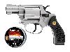Schreckschuss Revolver Smith & Wesson Chiefs Special, nickel, Kunststoffgriffe, Kaliber 9 mm R.K. (P18) <b>+ 50 Schuss</b>