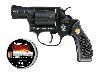 Schreckschuss Revolver Smith & Wesson Chiefs Special, schwarz, Kunststoffgriffschalen, Kaliber 9 mm R.K. (P18) <b>+ 50 Schuss</b>