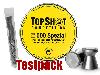 Testpack Flachkopf Diabolos Topshot Competition Spezial Kaliber 4,5 mm 0,51 g glatt 40 Stück