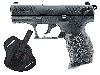 Schreckschuss Pistole Walther P22Q schwarz Kaliber 9 mm P.A.K. (P18) <b>+ Universalholster</b>
