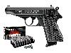 Schreckschuss Pistole Walther PP schwarz Kaliber 9 mm P.A.K. (P18) <b>+ 50 Schuss</b>
