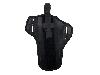 Schnellziehholster Formholster Gürtelholster für Luftpistolen Weihrauch HW 45 und HW 75 Leder rechts und links schwarz